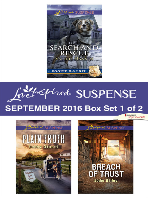Title details for Harlequin Love Inspired Suspense September 2016--Box Set 1 of 2 by Valerie Hansen - Wait list
